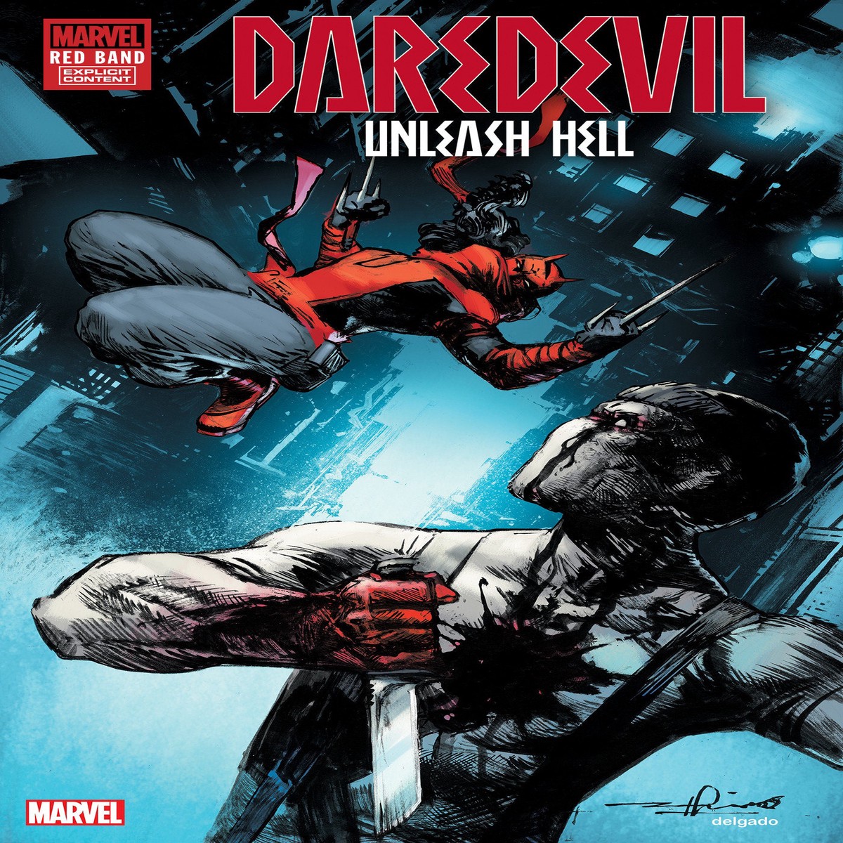 Daredevil: Unleash Hell – Red Band #2 Gerardo Zaffino Variant [Polybagged]