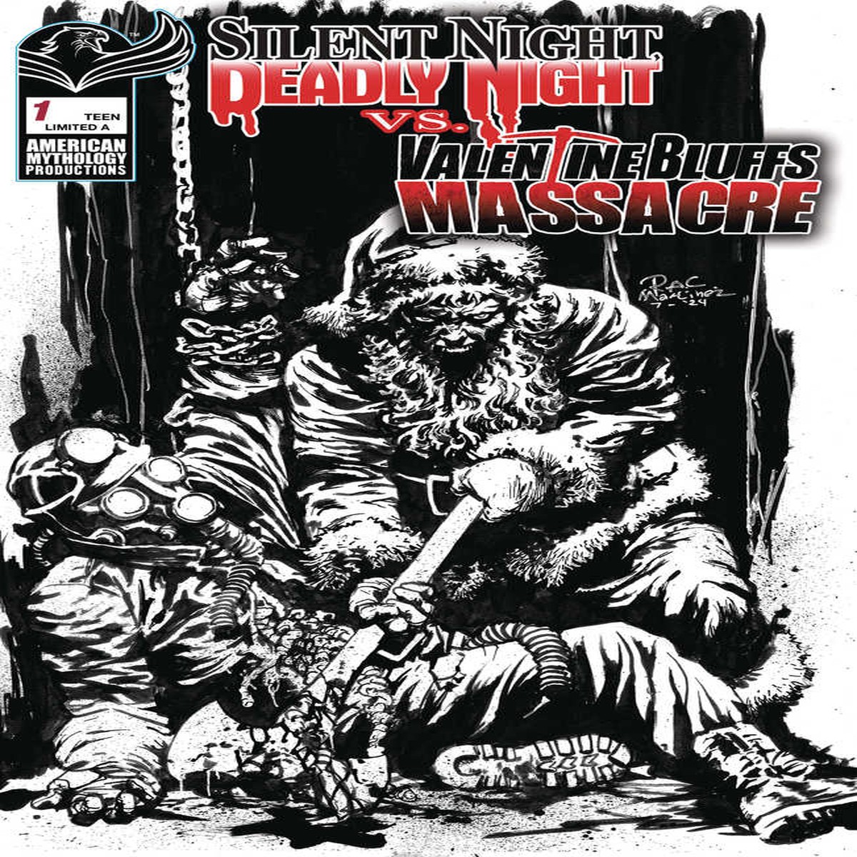 Sndn vs Vbm #1 Cover E Black & White Limited