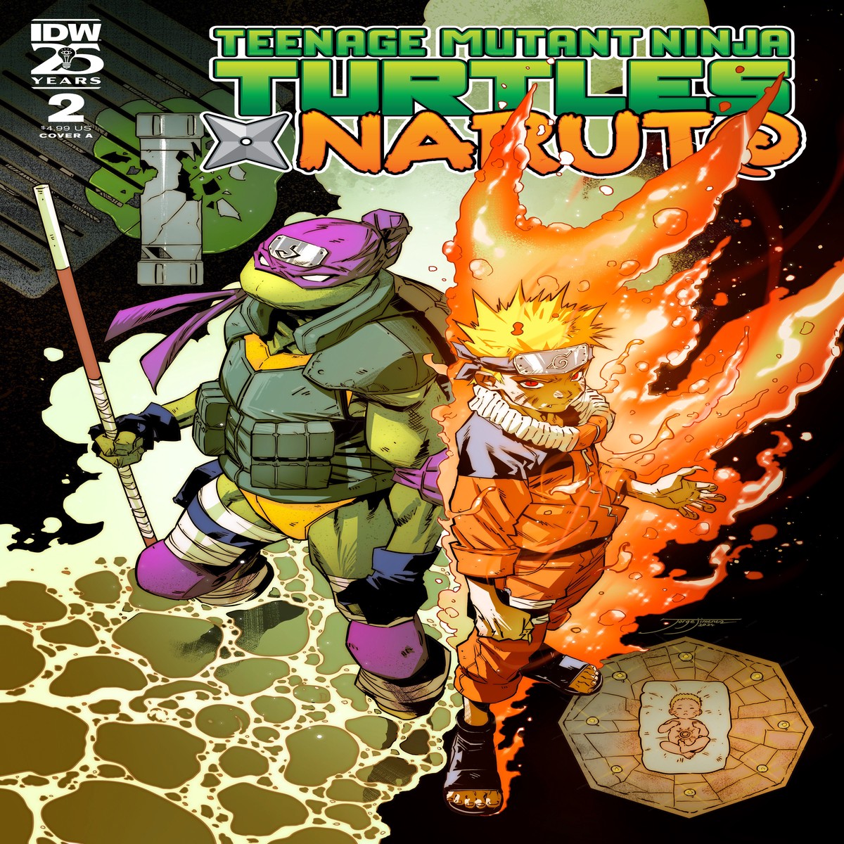 Teenage Mutant Ninja Turtles X Naruto #2 Cover A (JimNez)