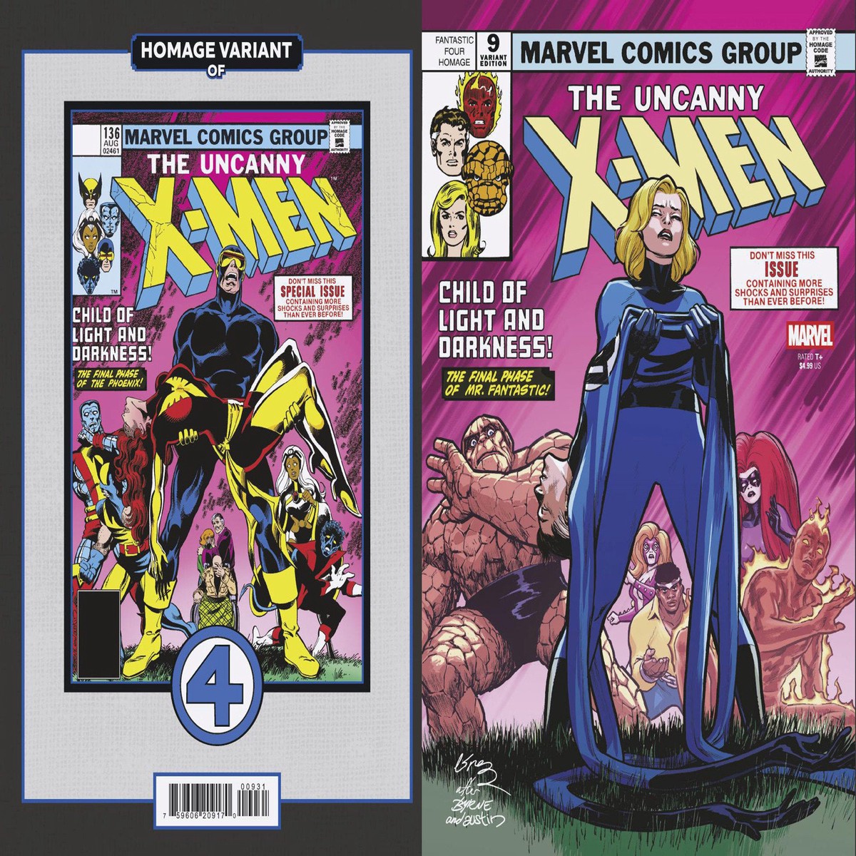 Uncanny X-Men #9 David Lopez Fantastic Four Homage Variant