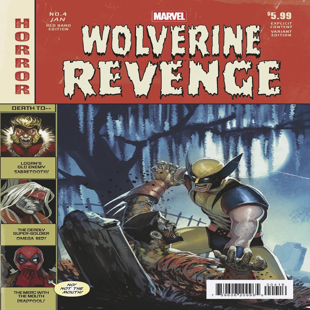 Wolverine: Revenge – Red Band #4 Stephanie Hans Homage Variant [Polybagged]