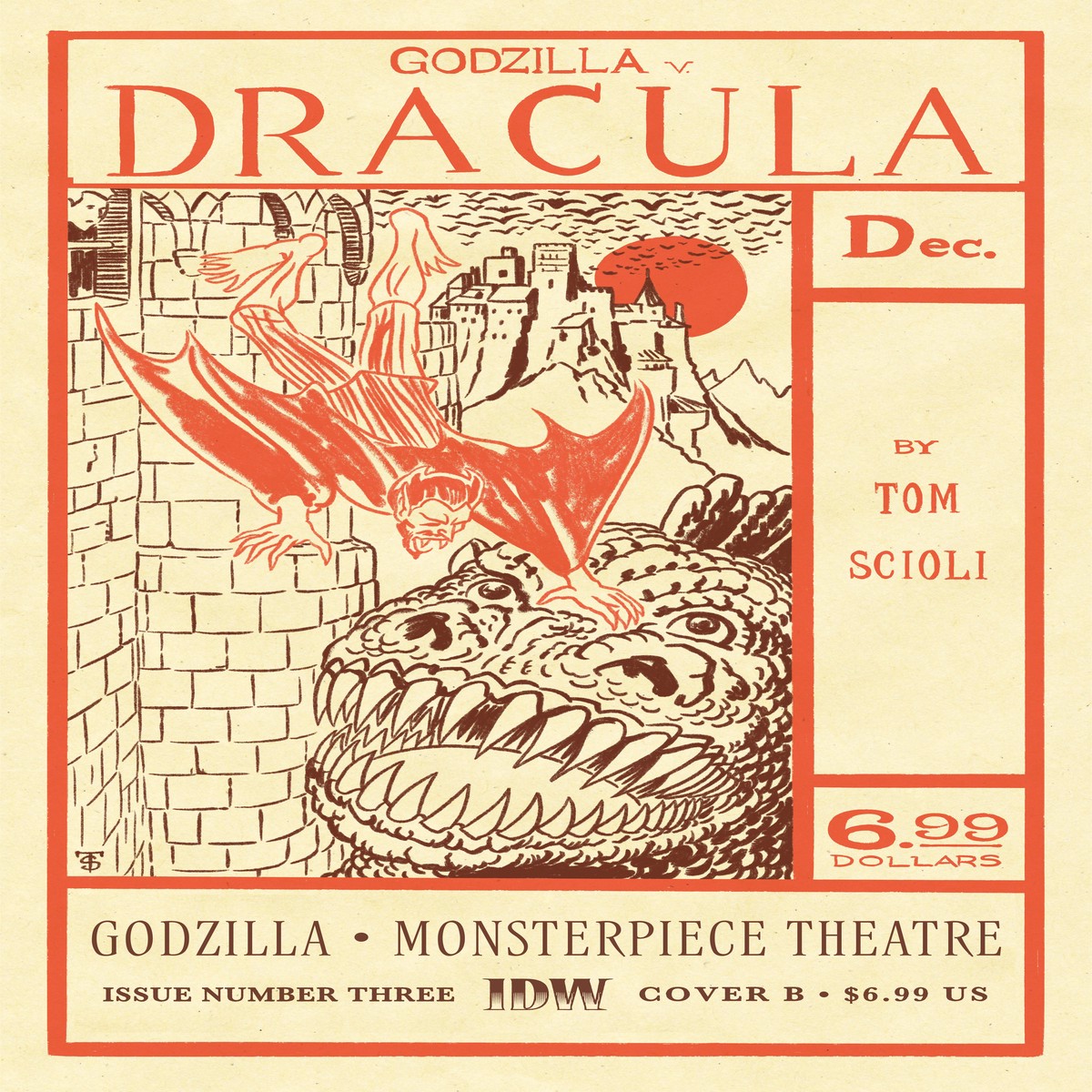 GodzillaS Monsterpiece Theatre #3 Variant B (Scioli)