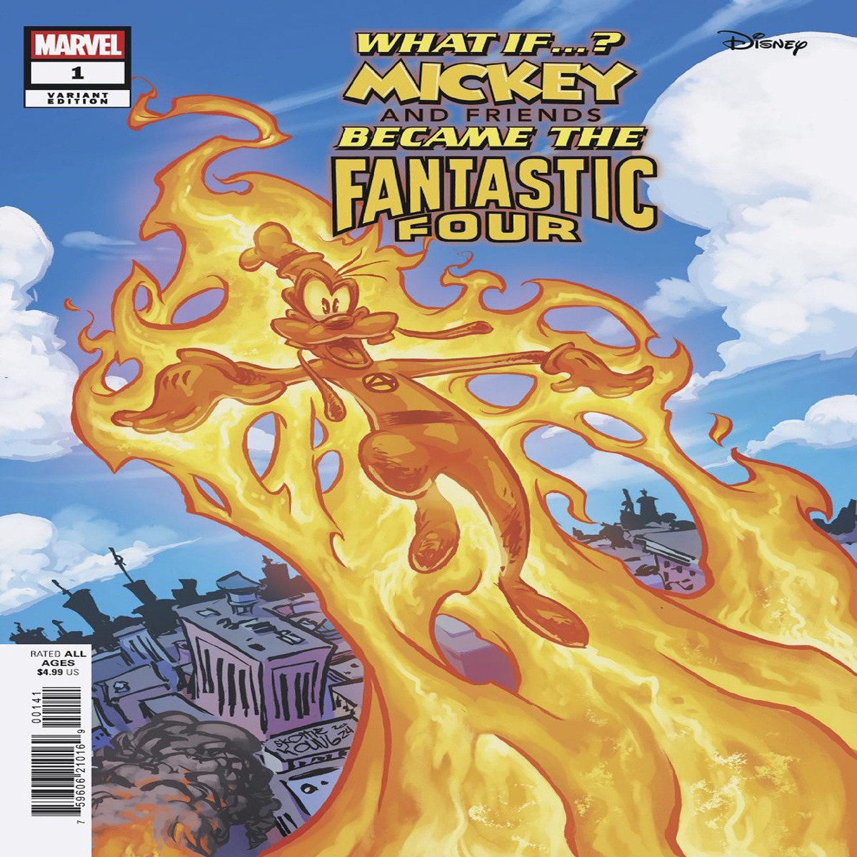 Marvel & Disney: What If…? Mickey & Friends Became The Fantastic Four #1 Skottie Young Variant