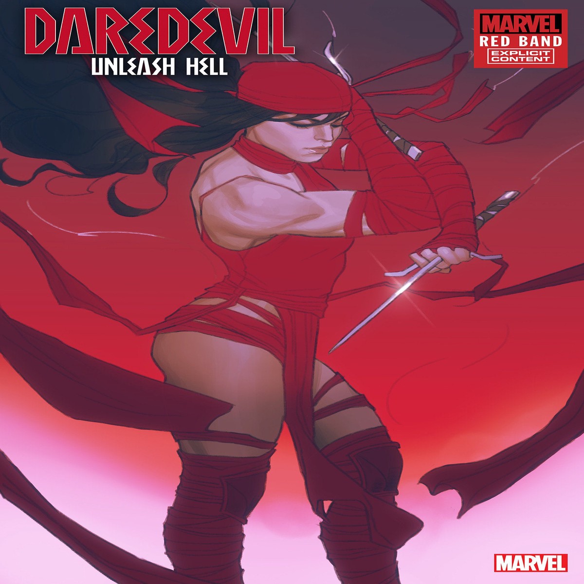 Daredevil: Unleash Hell – Red Band #1 Joshua Swaby Elektra Variant [Polybagged]