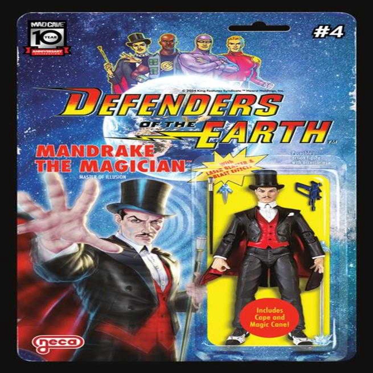 Defenders Of The Earth #4(Of 8)CoverB Djordje Djokovic Action Figure Variant