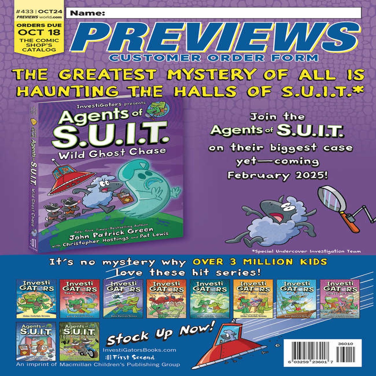 Previews #435 Dec 2024 Customer Order Form Extras