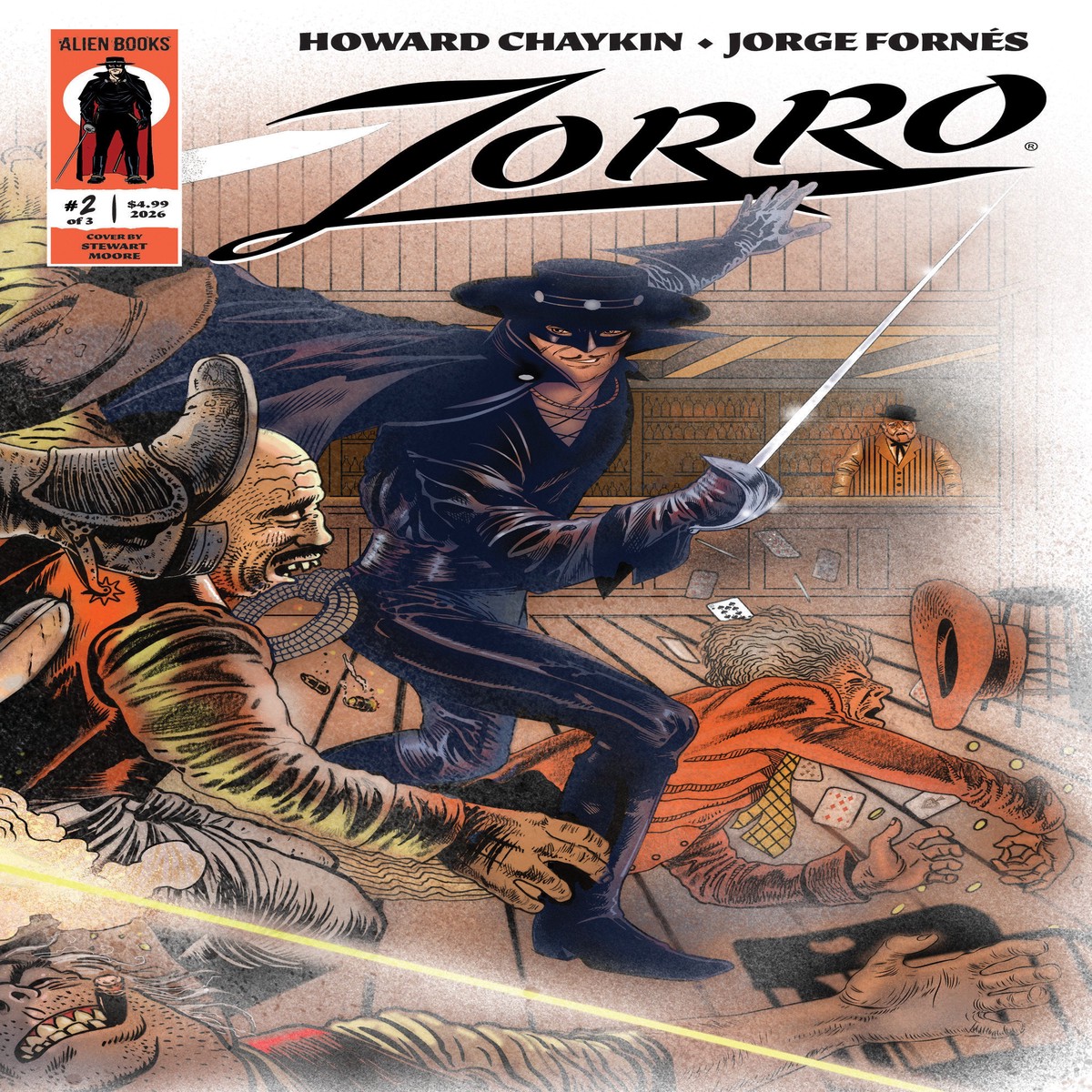Zorro #2 Cover A (Moore Wraparound Variant)