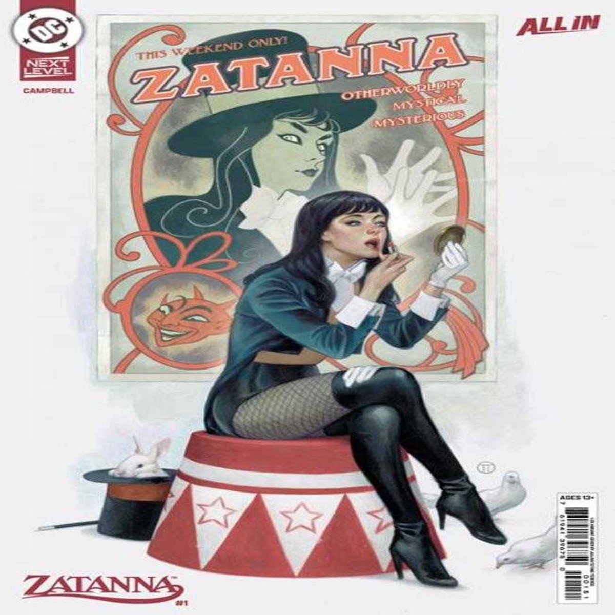 Zatanna (2026) #1 Cover G 1 in 25 Julian Totino Tedesco Card Stock Variant