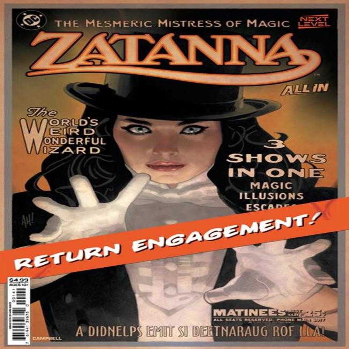 Zatanna (2026) #1 Cover C Adam Hughes Card Stock Variant