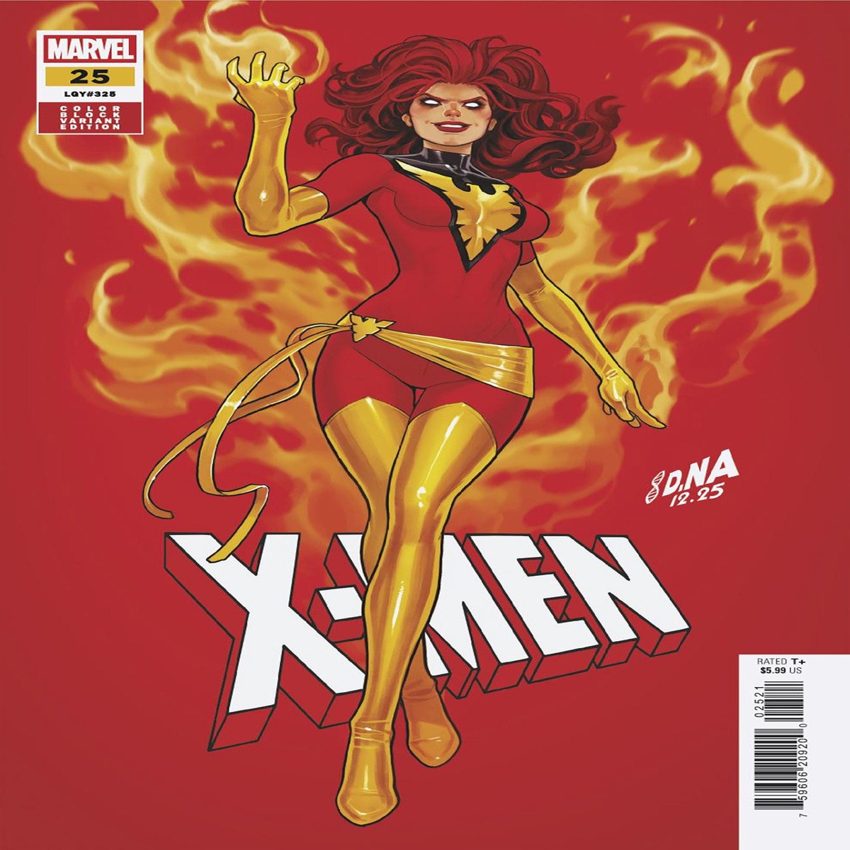 X-Men #25 David Nakayama Color Block Red Variant