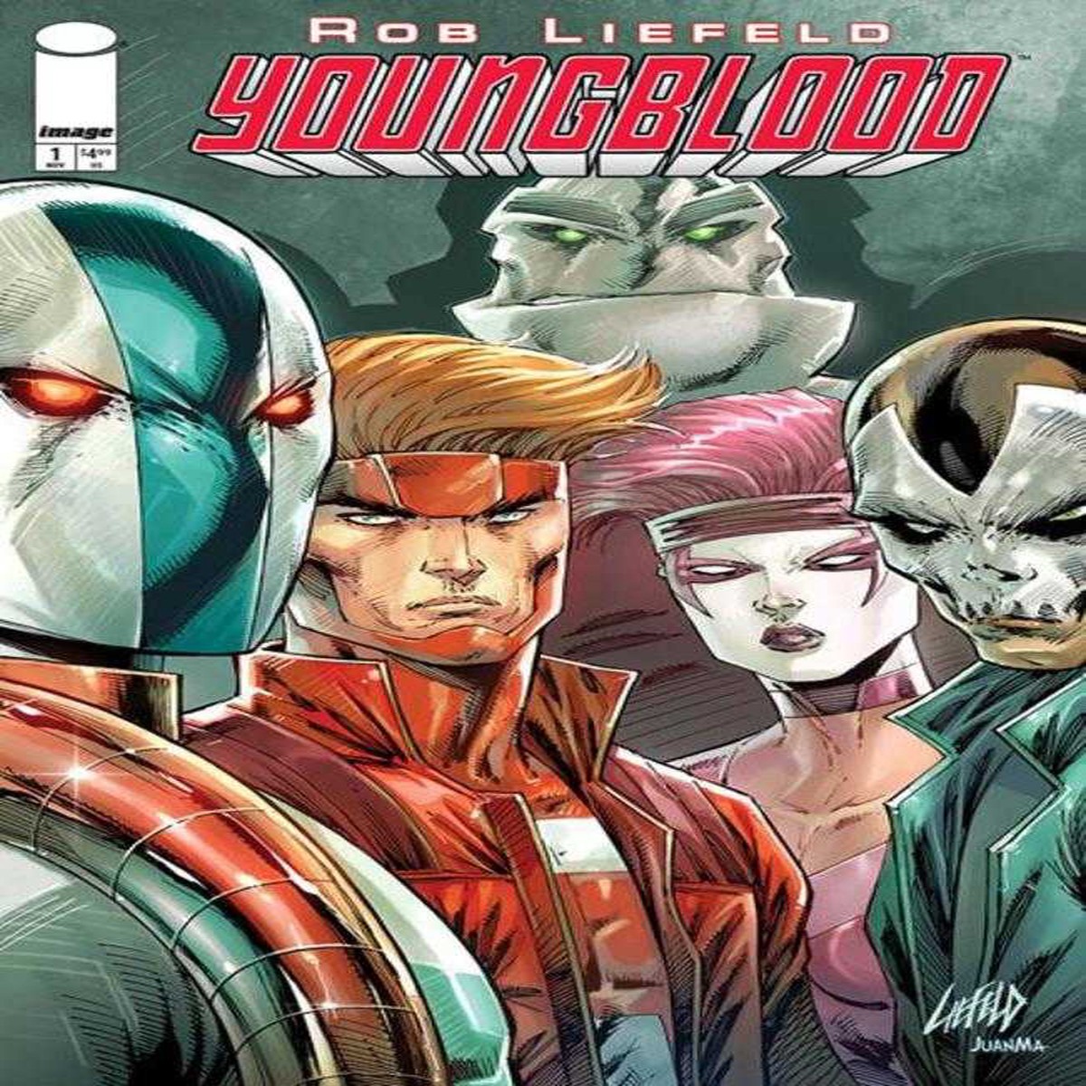 Youngblood #1 (2025) Cover A Rob Liefeld Polybagged & Collectible Card