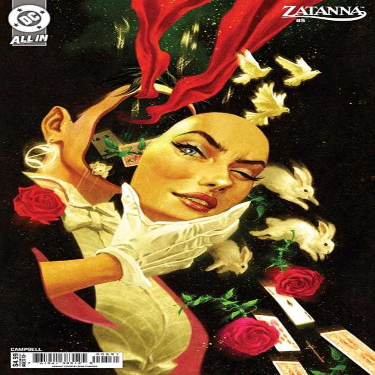 Zatanna #5 (Of 6) Cover C Sebastian Fiumara Card Stock Variant