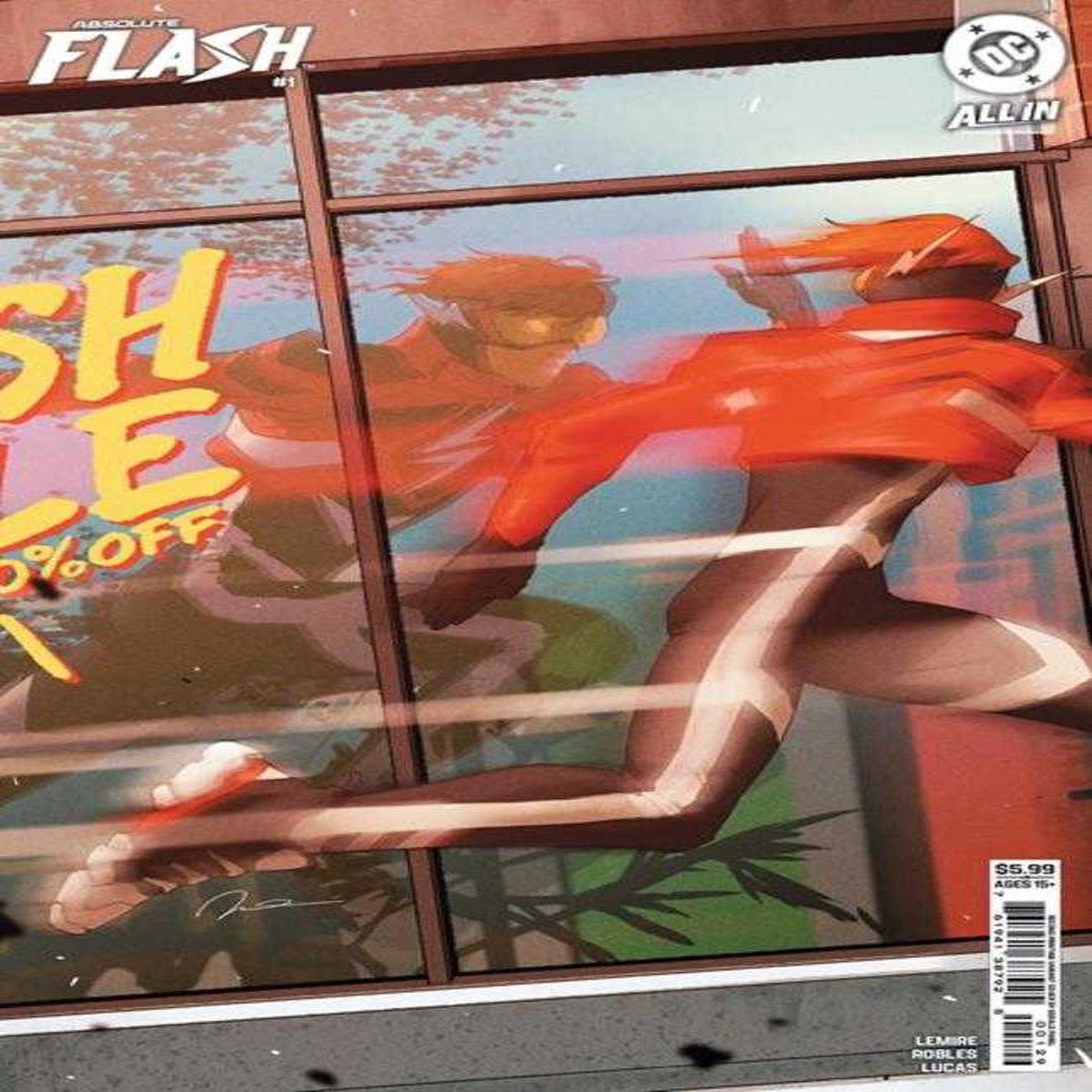 Absolute Flash #1 2nd Print Cover B Gerald Parel Card Stock Variant
