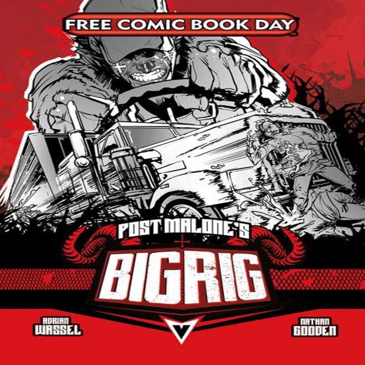 Free Comic Book Day 2025 - Bundle Of 50 - Post Malones Big Rig #1 (Mature)