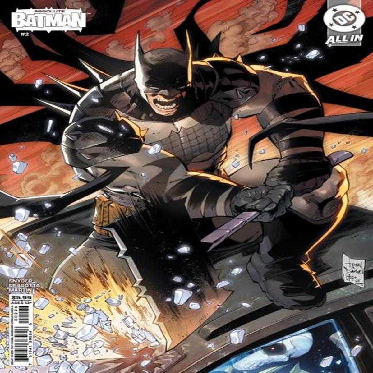 Absolute Batman #2 4th Print Cover B Tony S Daniel Card Stock Variant