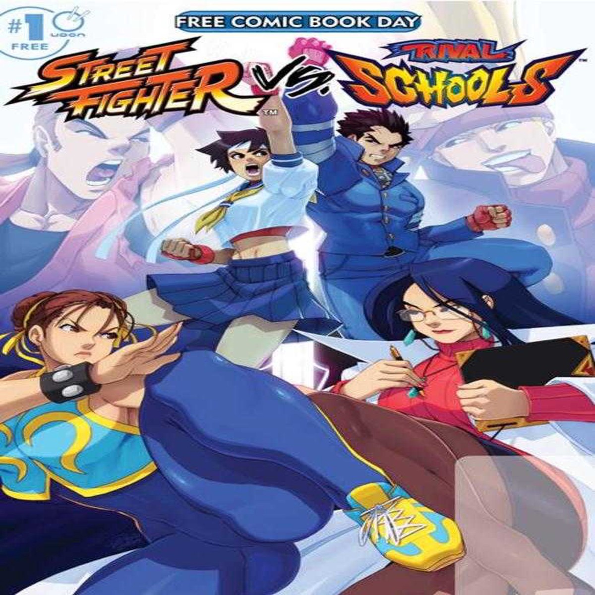 Free Comic Book Day 2025 - Bundle Of 10 - Street Fighter vs Rivals Schools #1 2025 Free Comic Book Day Special Edition