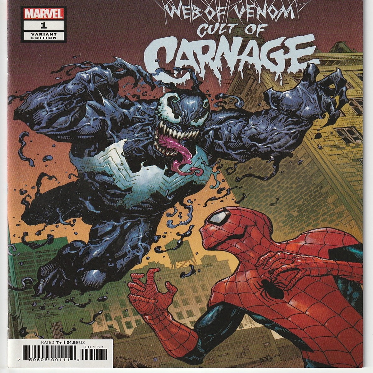 WEB OF VENOM CULT OF CARNAGE #1 CASSARA VAR (MARVEL 2018) "NEW UNREAD"