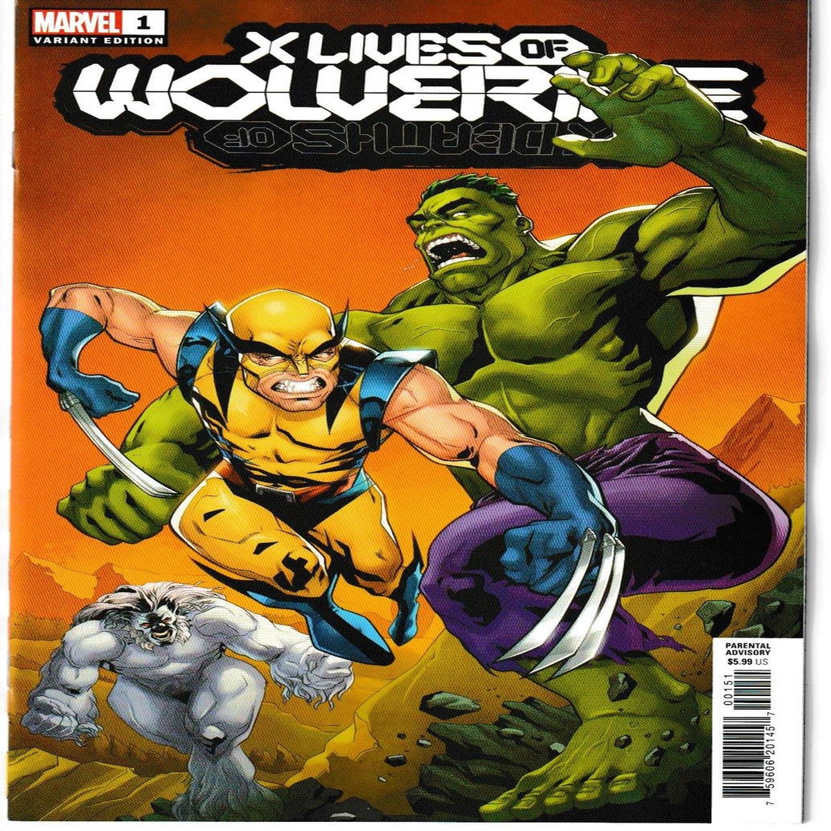 X LIVES OF WOLVERINE #1 SLINEY CLASSIC HOMAGE VAR (MARVEL 2022) "NEW UNREAD"