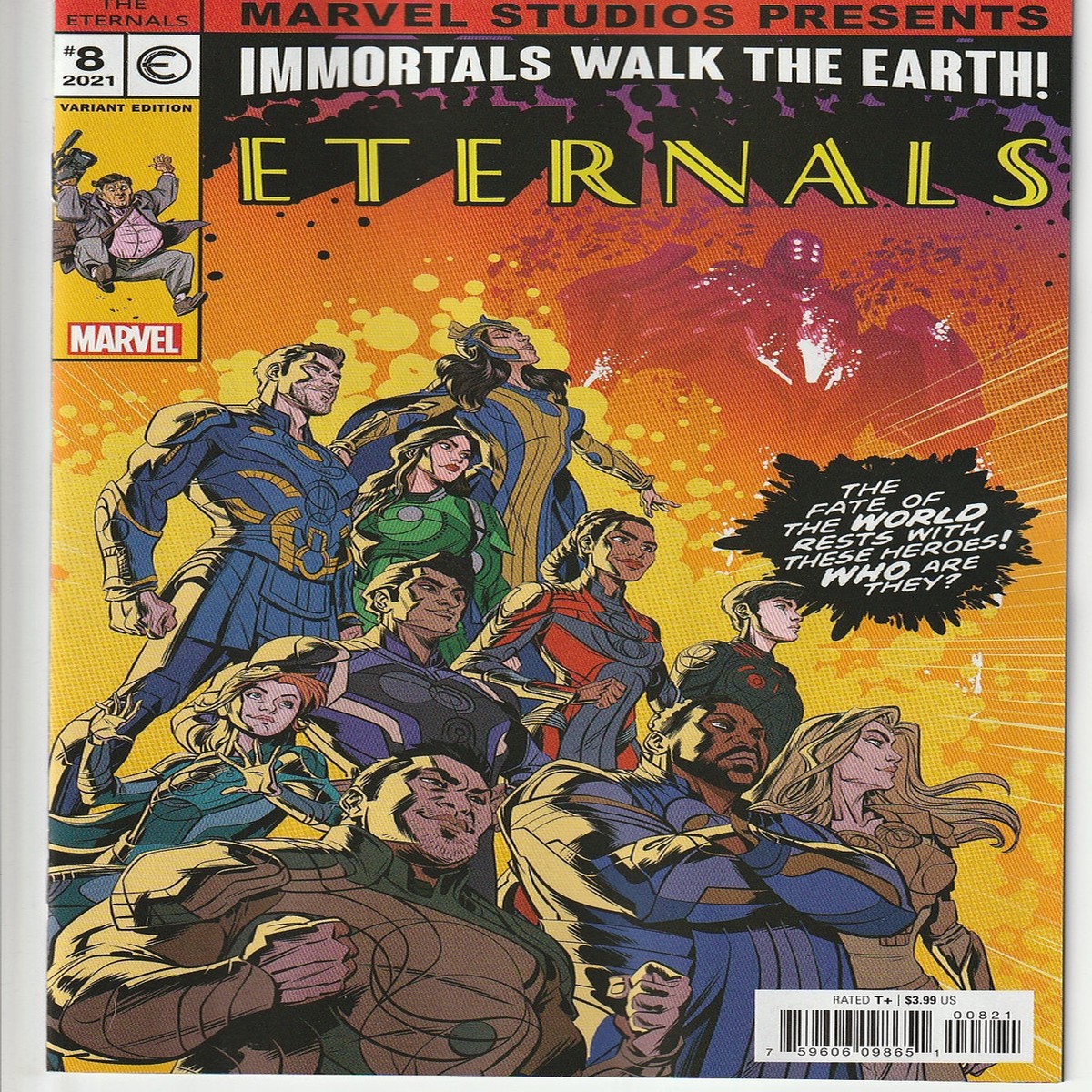 ETERNALS (2020) #08 CASTELLANI MCU VAR (MARVEL 2021) "NEW UNREAD"