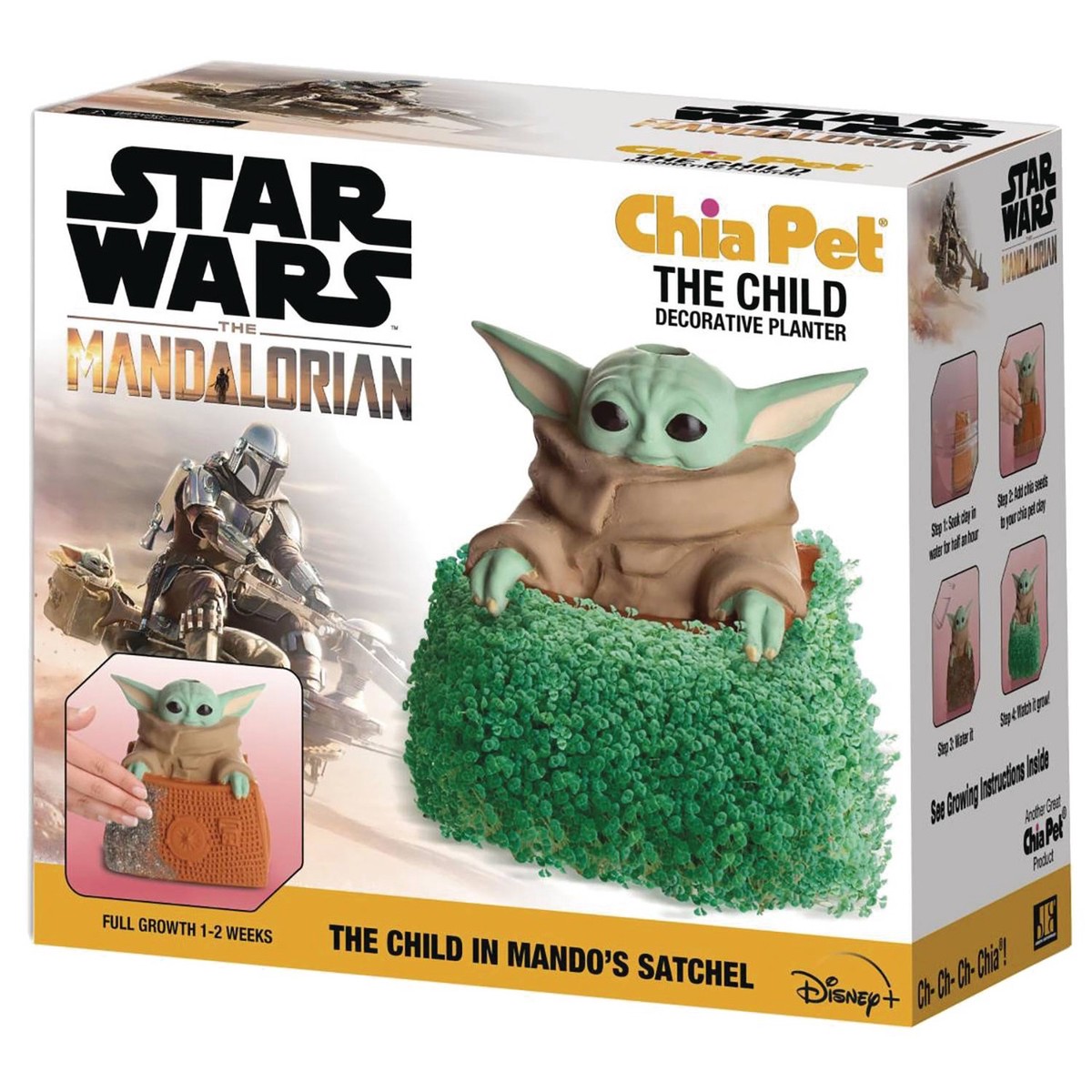 CHIA PET STAR WARS THE CHILD IN MANDOS SATCHEL