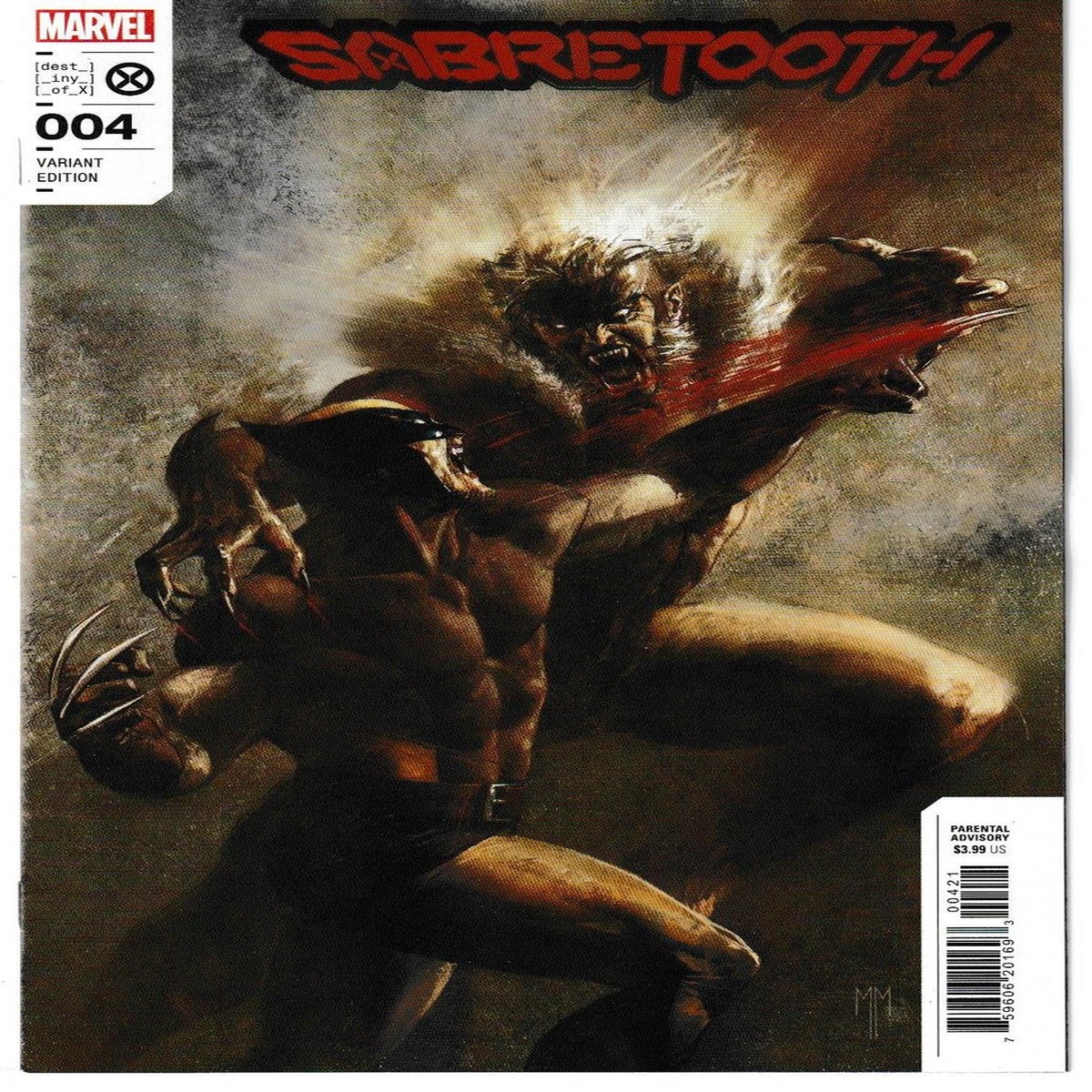 SABRETOOTH (2022) #4 (OF 5) MASTRAZZO VAR (MARVEL 2022) "NEW UNREAD"