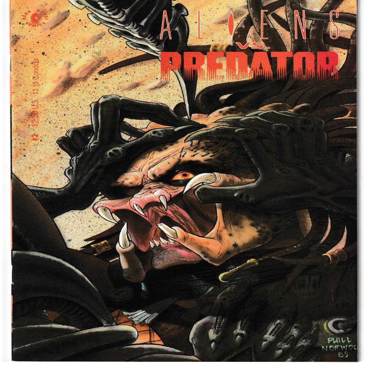 ALIENS VS PREDATOR #2 (DARK HORSE 1990)