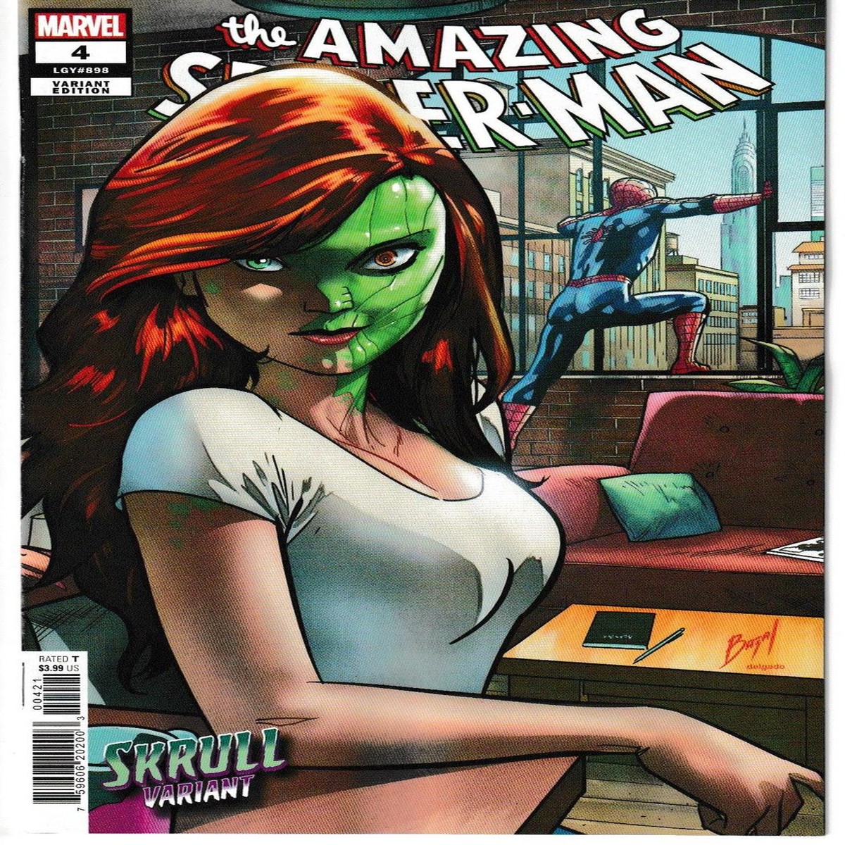 AMAZING SPIDER-MAN (2022) #04 BAZALDUA SKRULL VAR (MARVEL 2022) “NEW UNREAD”