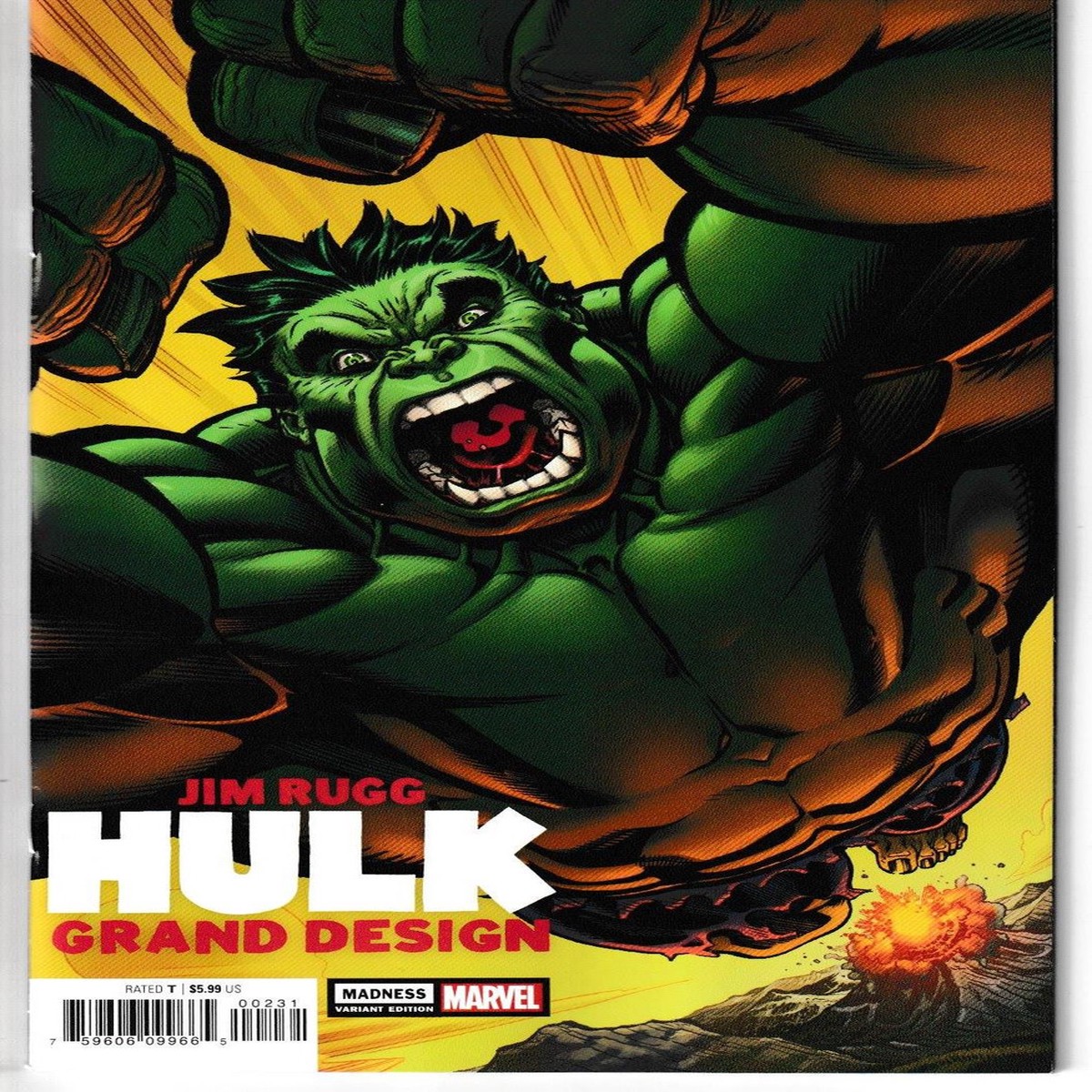 HULK GRAND DESIGN MADNESS #1 MCGUINNESS VAR (MARVEL 2022) "NEW UNREAD"
