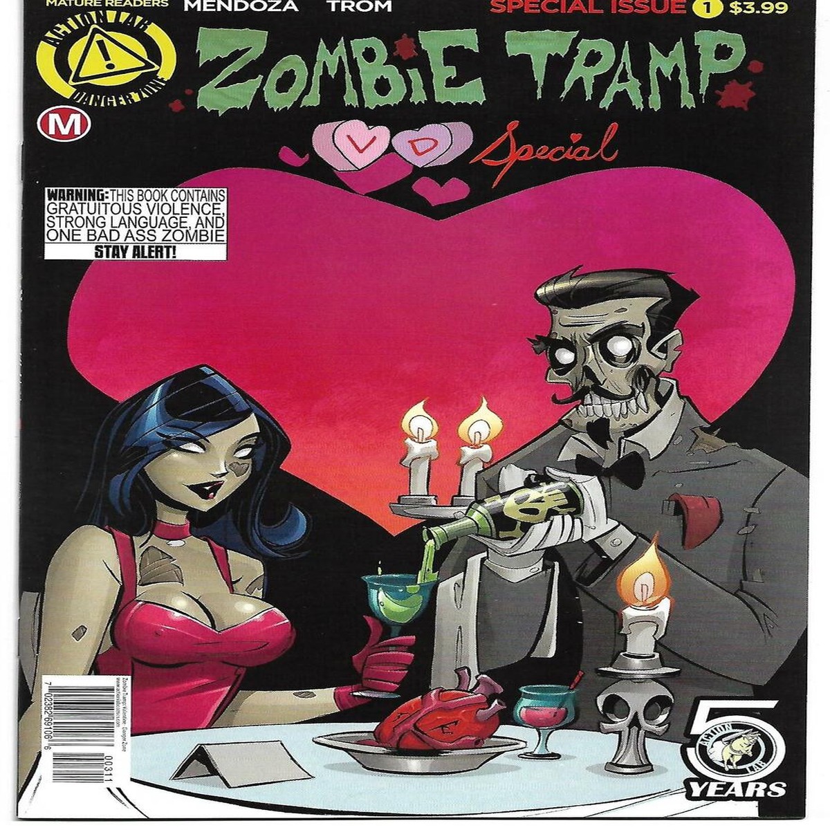 ZOMBIE TRAMP VD SPECIAL (ACTION LAB 2016) PREVIOUSLY OWNED