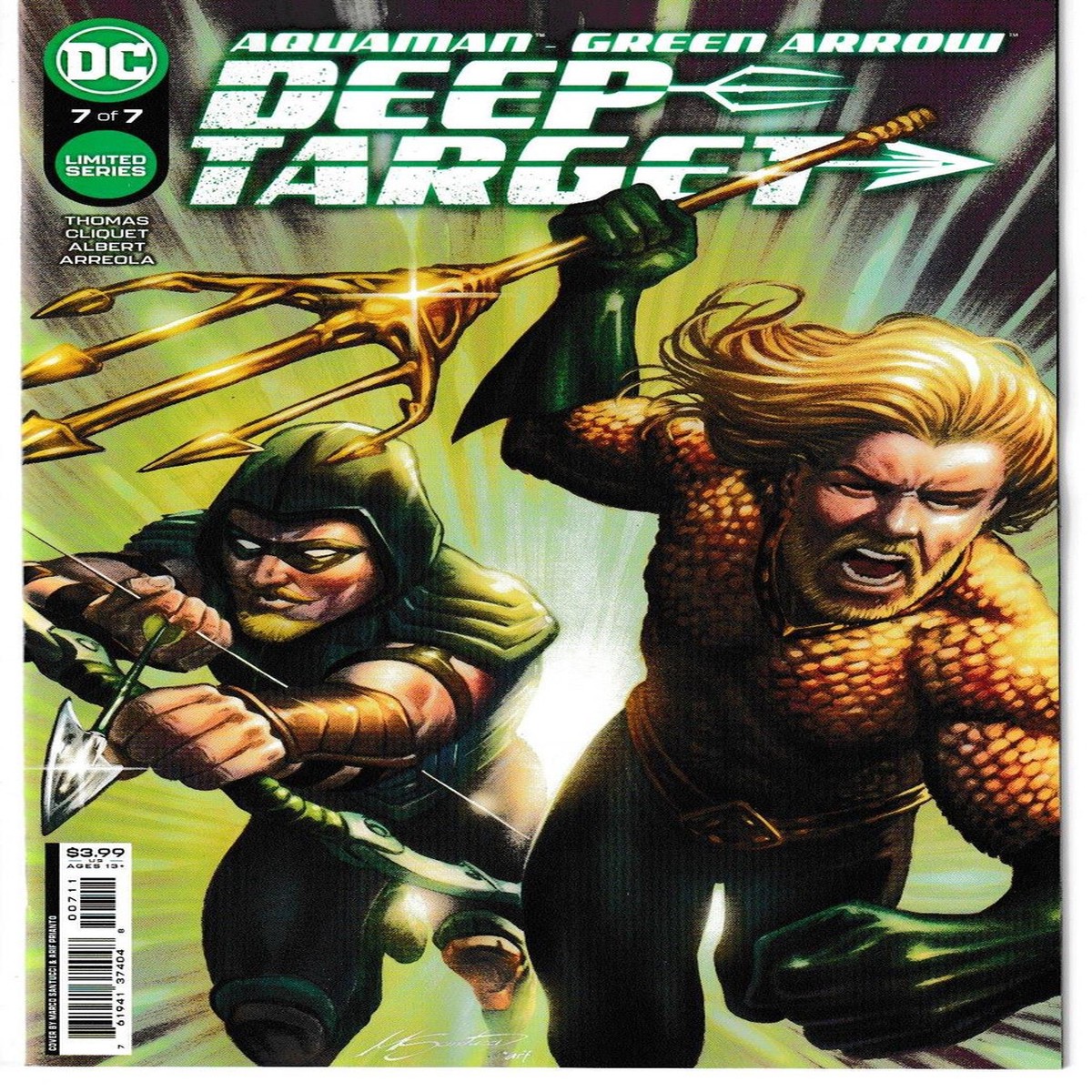 AQUAMAN GREEN ARROW DEEP TARGET #7 (OF 7) CVR A (DC 2022) “NEW UNREAD”