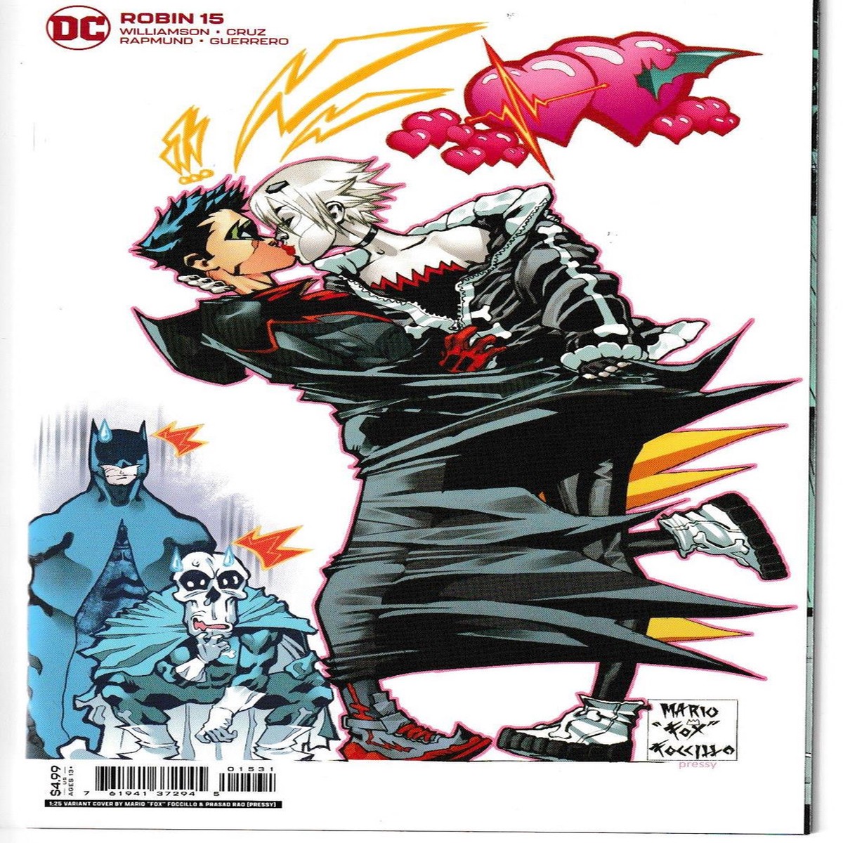 ROBIN (2021) #15 CVR C INC 1:25 MARIO FOCCILLO CONNECTING CARD STOCK VAR (DC 2022) "NEW UNREAD"