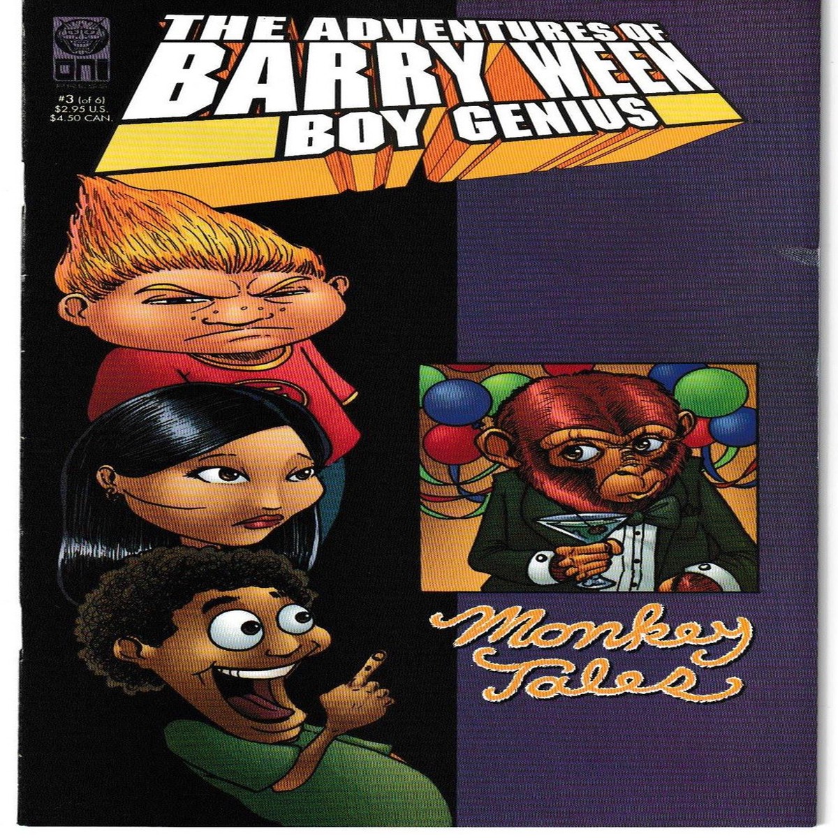 ADVENTURES OF BARRY WEEN BOY GENIUS 3 MONKEY TALES #3 (ONI 2001)