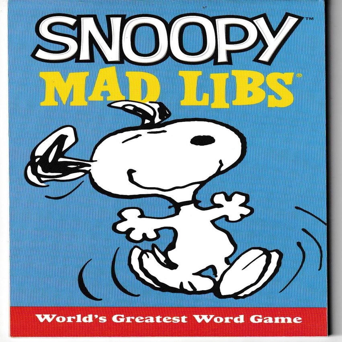 Snoopy Mad Libs