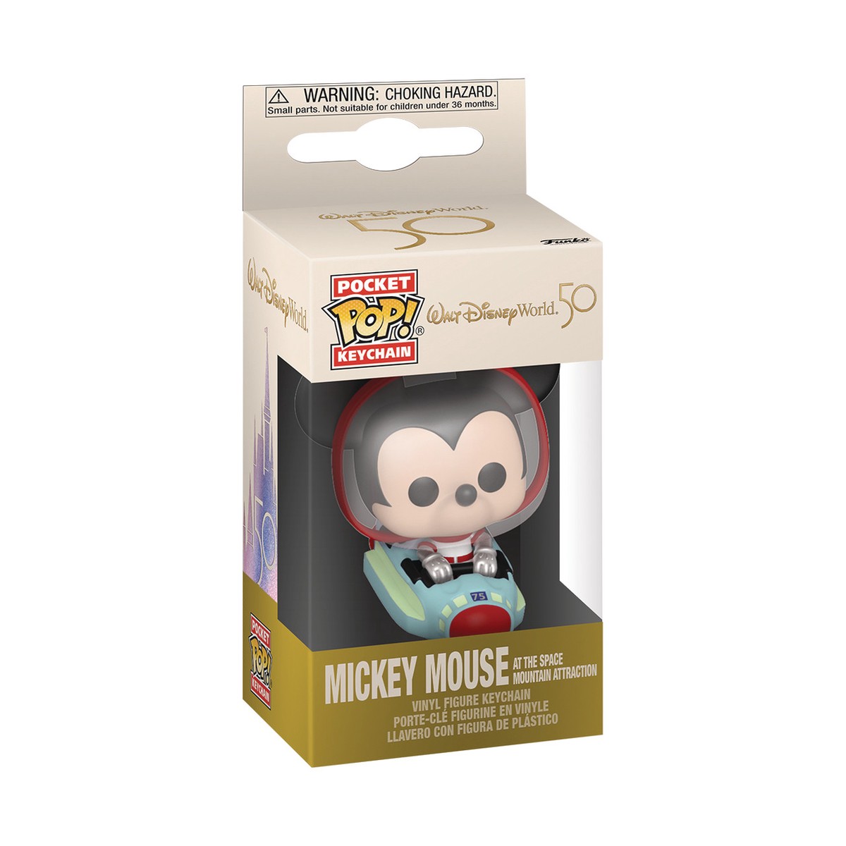 POCKET POP WDW50 MICKEY SPACE MNT KEYCHAIN
