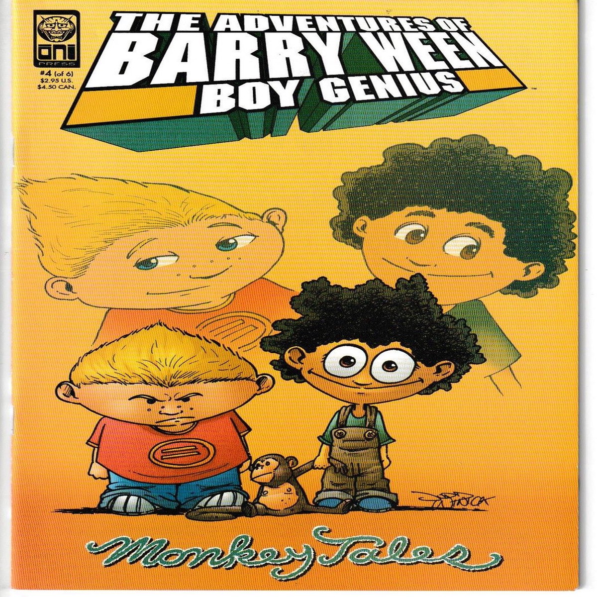 ADVENTURES OF BARRY WEEN BOY GENIUS 3 MONKEY TALES #4 (ONI 2001)