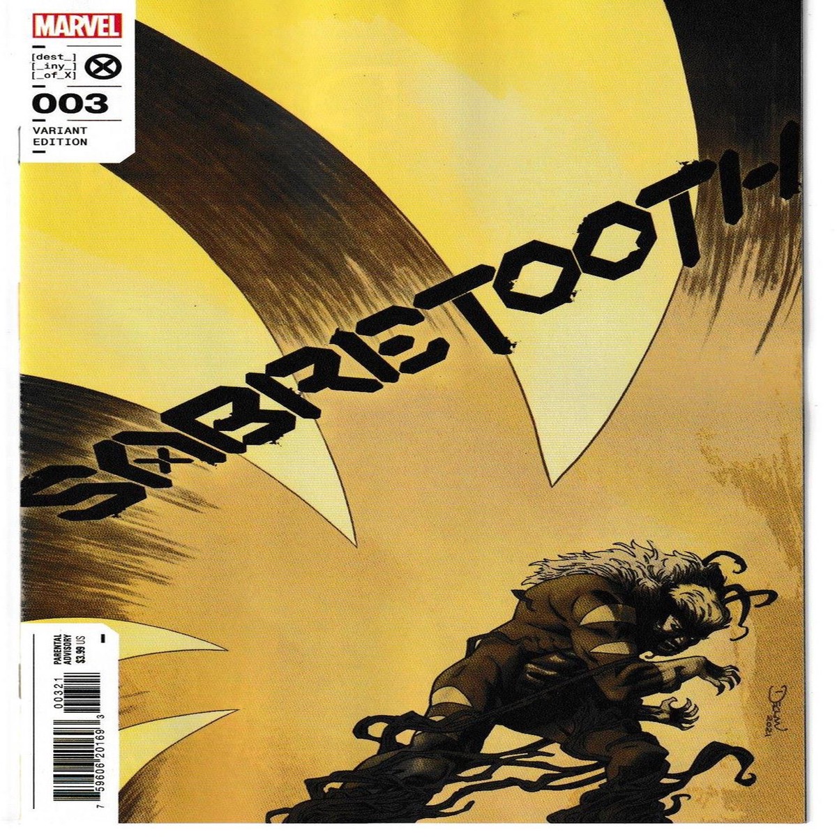 SABRETOOTH (2022) #3 (OF 5) SHALVEY VAR (MARVEL 2022) "NEW UNREAD"