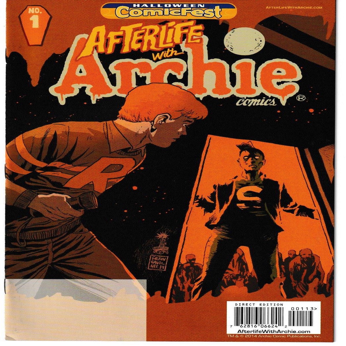 AFTERLIFE WITH ARCHIE #1HALLOWEEN COMICFEST 2014 REPRINT (ARCHIE 2014) C2 "NEW UNREAD"