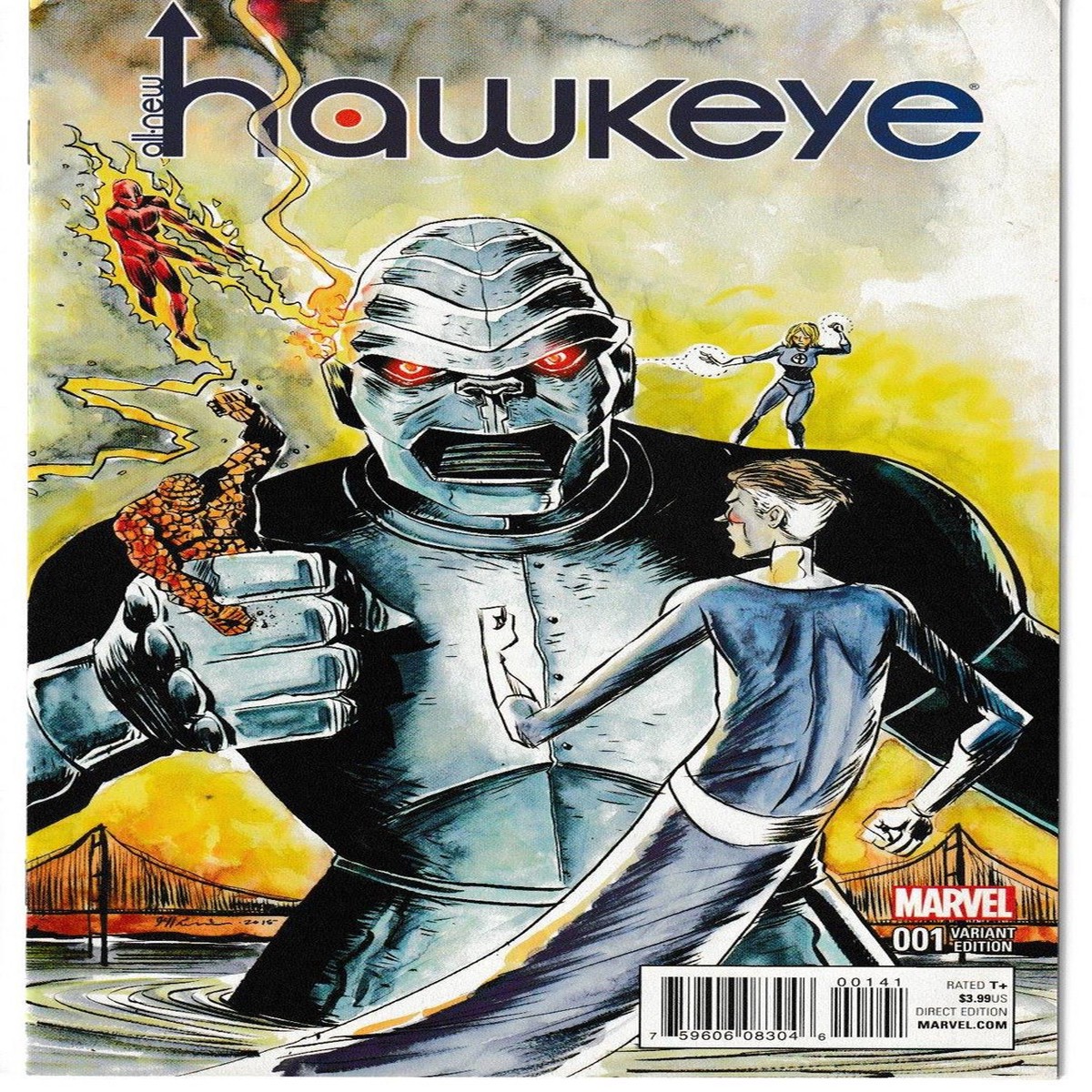 ALL NEW HAWKEYE (2015-2) #1 LIMIRE KIRBY MONSTER VAR (MARVEL 2015)