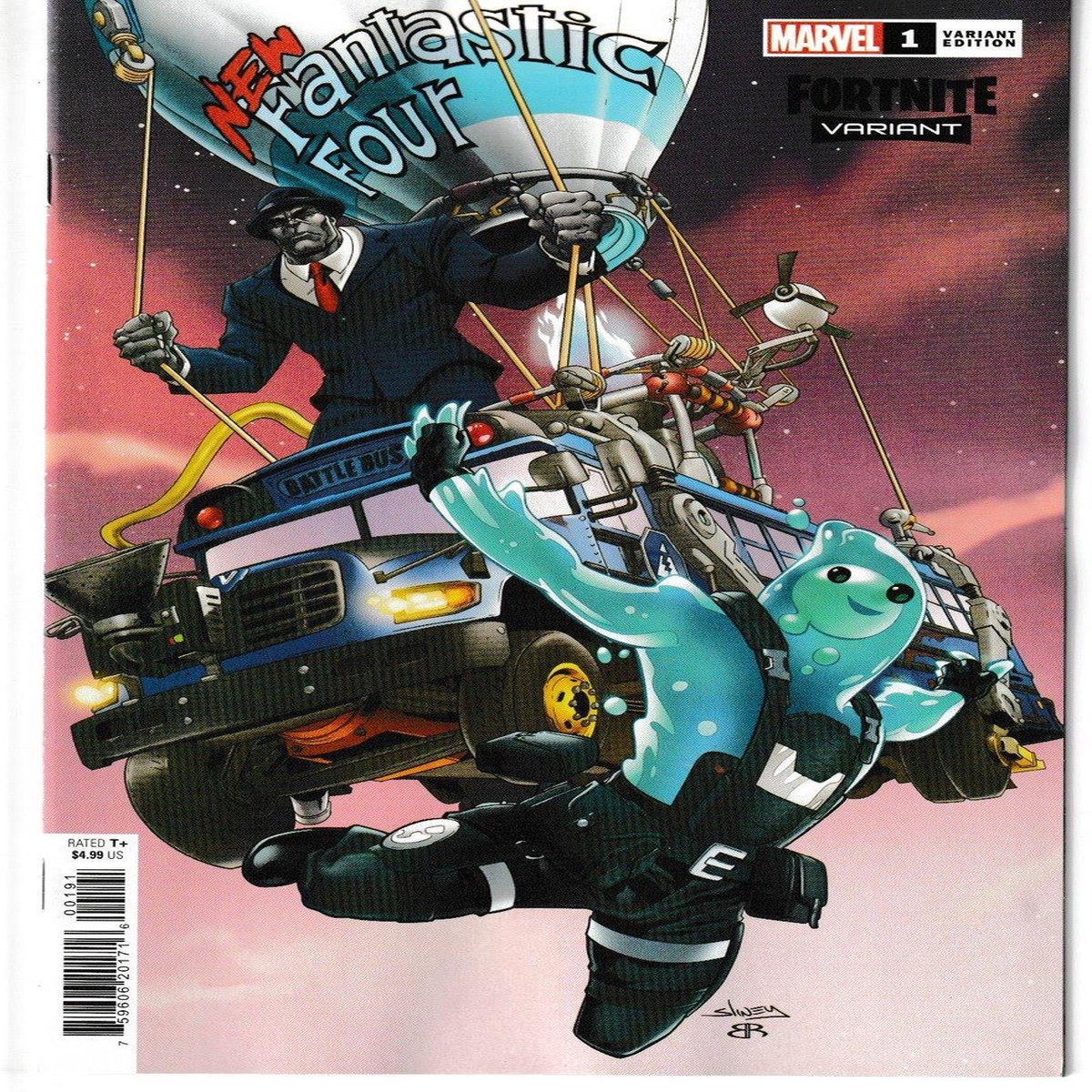 NEW FANTASTIC FOUR #1 (OF 5) SLINEY FORTNITE VAR (MARVEL 2022) "NEW UNREAD"