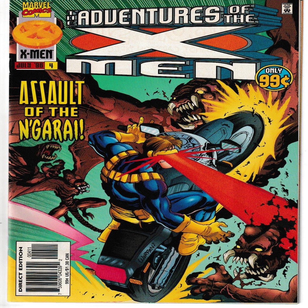 ADVENTURES OF THE X-MEN #04 (MARVEL 1996)