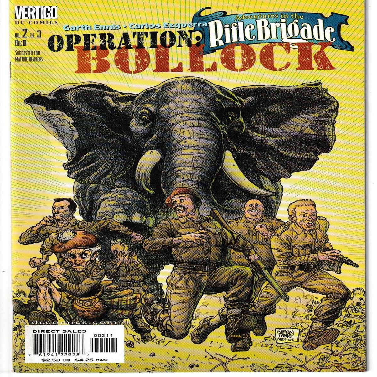 ADVENTURES IN THE RIFLE BRIGADE OPERATION BOLLOCK #2 (DC 2001)