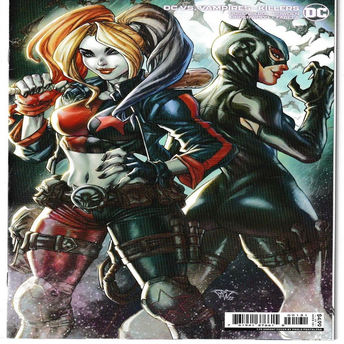 DC VS VAMPIRES KILLERS #1 CVR C INC 1:25 PAOLO PANTALENA CARD STOCK VAR (DC 2022) “NEW UNREAD”