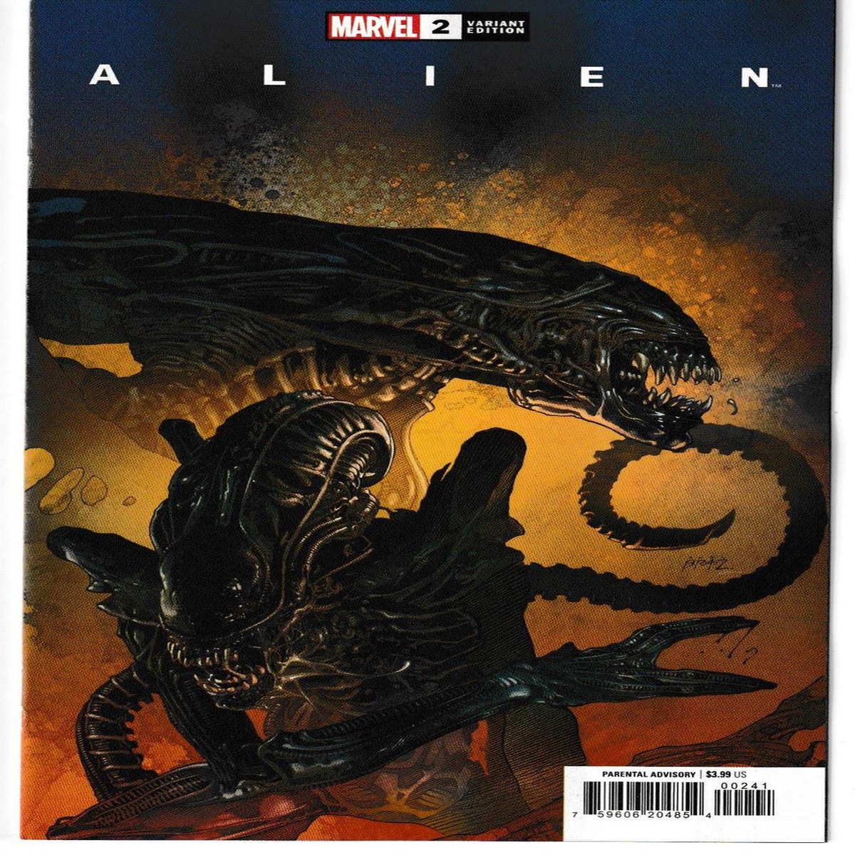 ALIEN (2022) #2 BRASE VAR (MARVEL 2022) "NEW UNREAD"