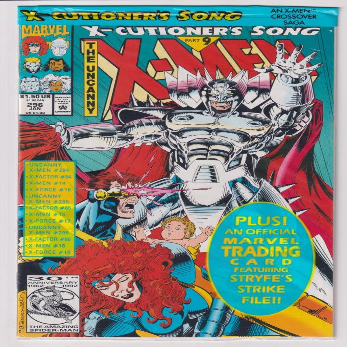 X-MEN/UNCANNY X-MEN #296 (MARVEL 1993) C2