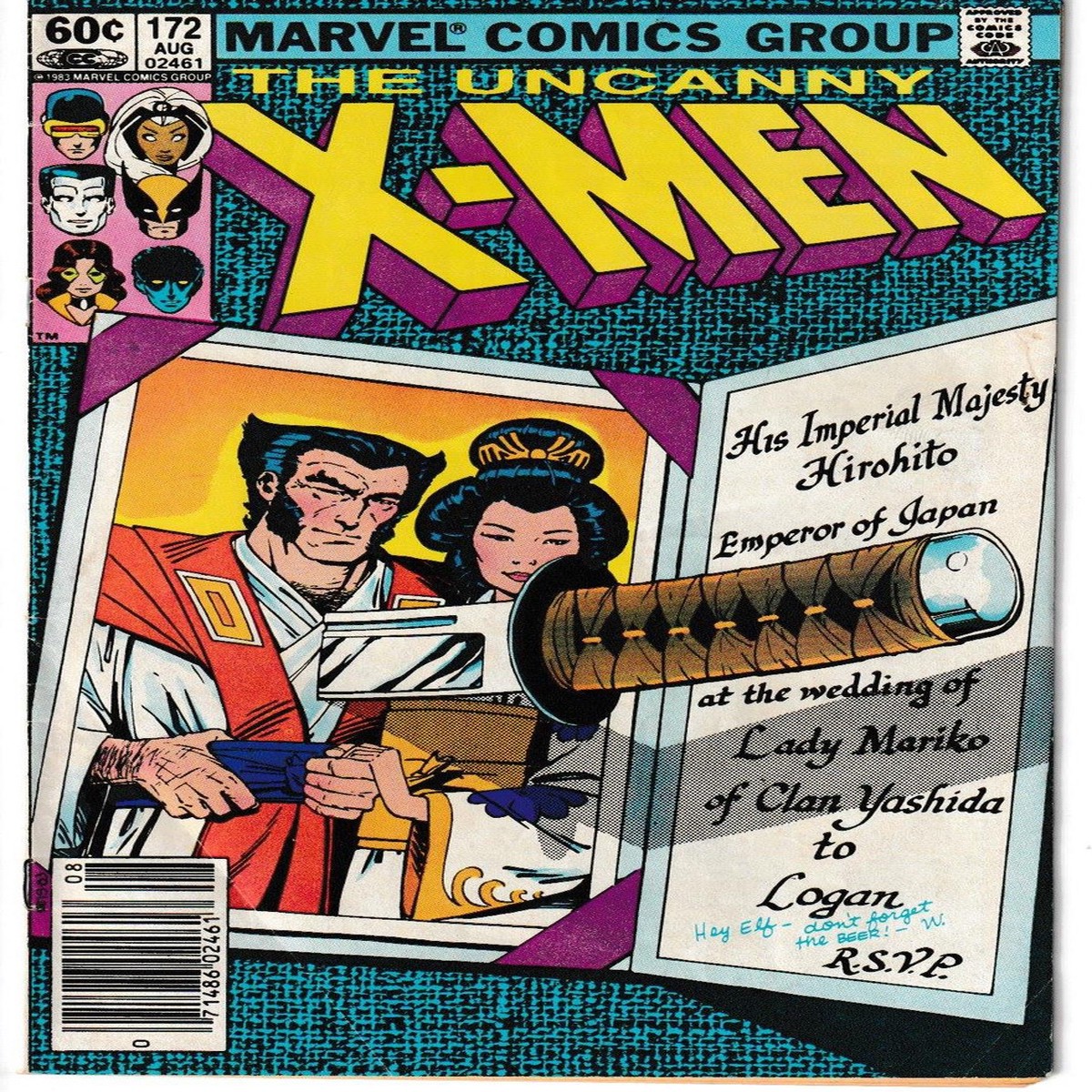 X-MEN/UNCANNY X-MEN #172 (MARVEL 1983) C2