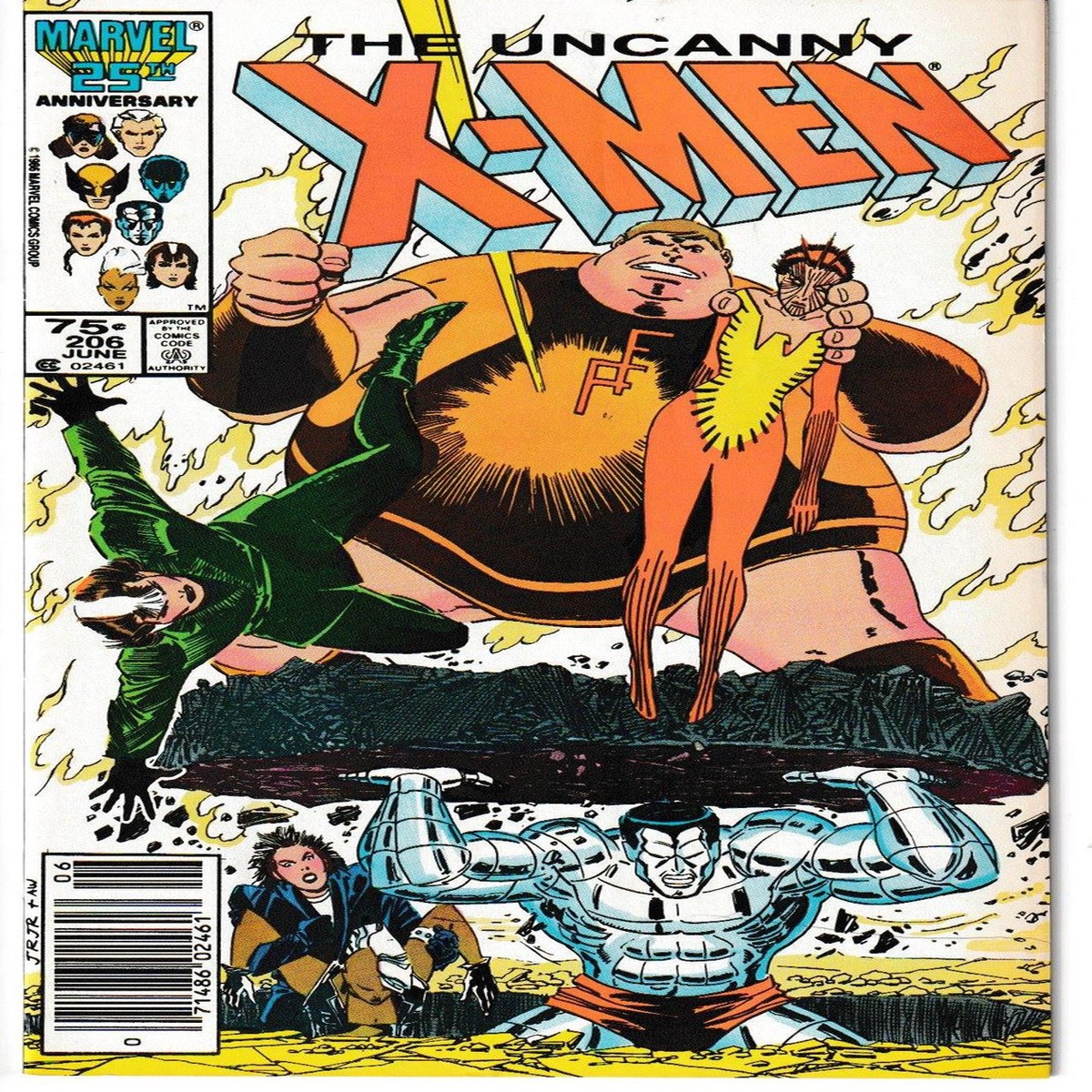 X-MEN/UNCANNY X-MEN #206 (MARVEL 1986) C2