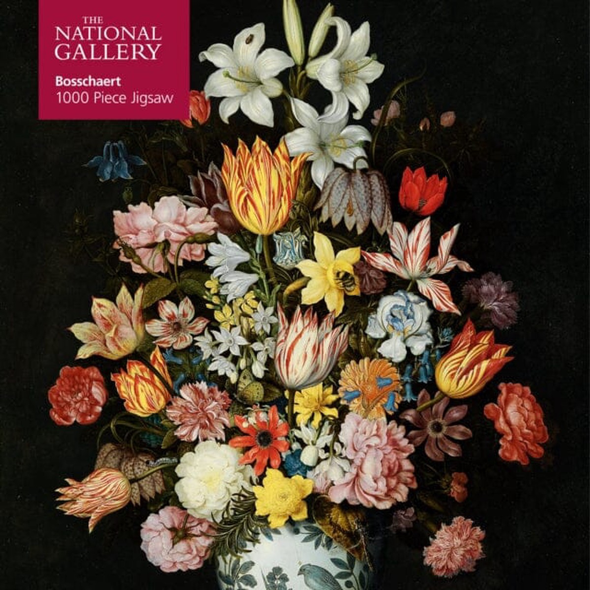 Adult Jigsaw Puzzle National Gallery Bosschaert the Elder: A Still Life of Flowers 1000-piece Jigsaw Puzzles by Flame Tree Studio