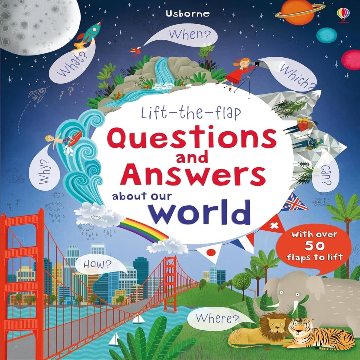 Lift-the-Flap Questions and Answers About Our World by Katie Daynes - Ages 4+ - Board Book