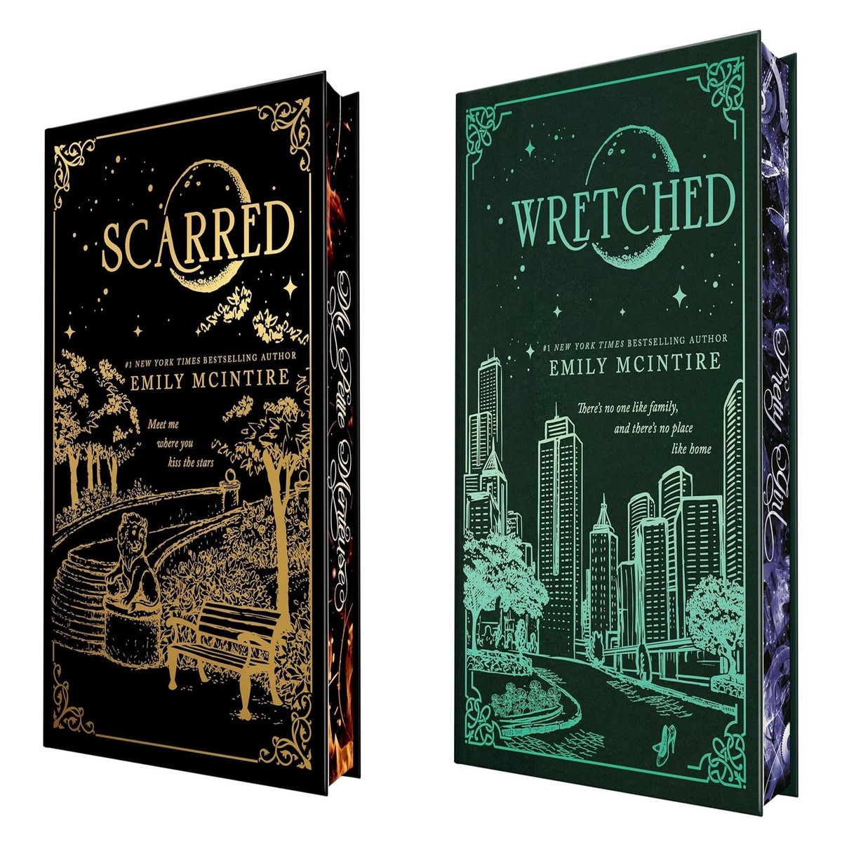Never After Series by Emily McIntire 2 Books Collector's Edition Set (Sprayed Edges) - Fiction - Hardback