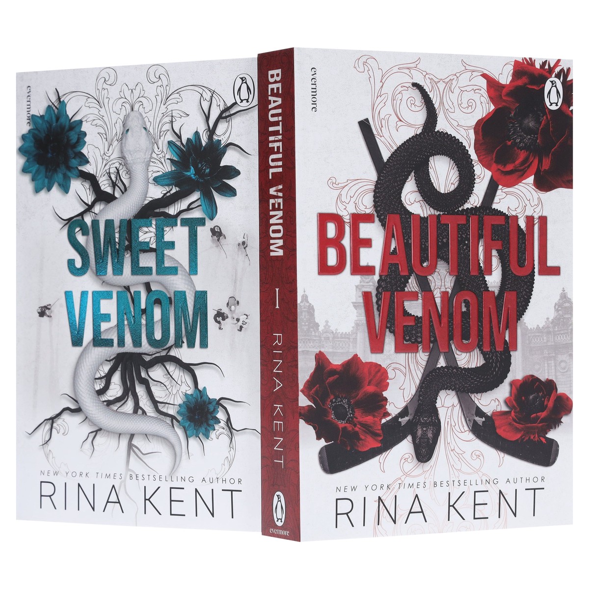 Vipers Series (Beautiful Venom & Sweet Venom) by Rina Kent 2 Books Collection Set - Dark Romance Fiction - Paperback